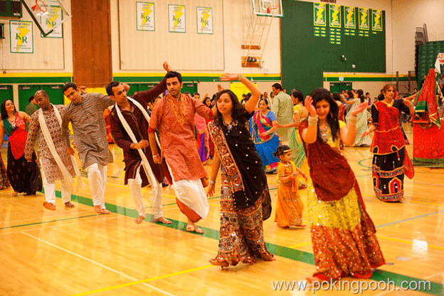 Silent moves in Garba